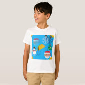 kerst taco emoji t-shirt (Voorkant volledig)
