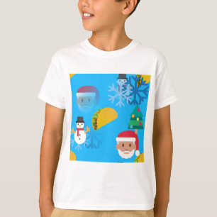 kerst taco emoji t-shirt