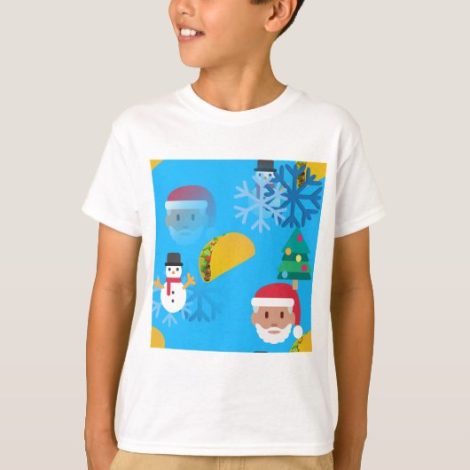 kerst taco emoji t-shirt (Voorkant)