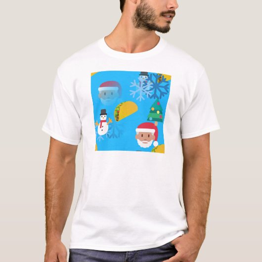 kerst taco emoji t-shirt (Voorkant)