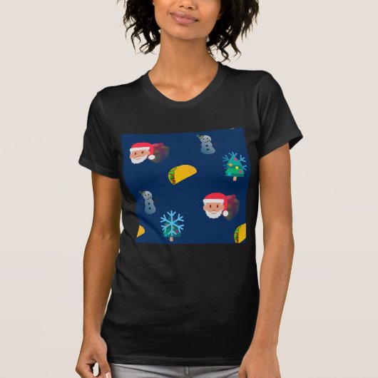 kerst taco emoji t-shirt (Voorkant)