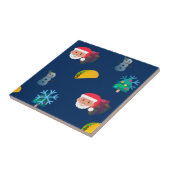 kerst taco emoji tegeltje (Zijkant)