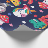 kerst taco paddestoel kip tijger cadeaupapier (Hoek)