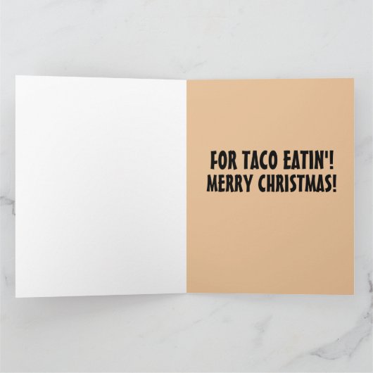 KERST TACOKAARTEN FUNNY KAART (Binnen)