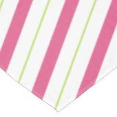Kerst Tafeldoek Roze en Groene Strepen Tafelkleed (Gekanteld)