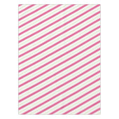 Kerst Tafeldoek Roze en Groene Strepen Tafelkleed (Voorkant)