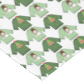 Kerst tafelkleed, groene kerst truien tafelkleed (Gekanteld)