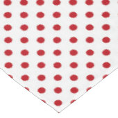 Kerst tafelkleed rood polka dot polkadot poka (Gekanteld)