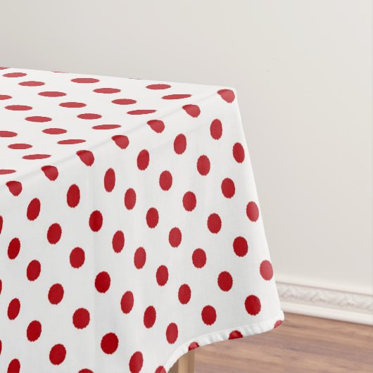 Kerst tafelkleed rood polka dot polkadot poka (Voorbeeld)