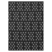 Kerst tafelkleed, sneeuwvlokken, zwart tafelkleed (Voorkant)