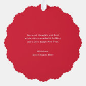 Kerst takken Foto Ornament Kerst Kaart (Achterkant)