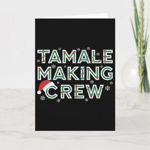 Kerst Tamale Maken Bemanning Mexicaans Eten Famili Kaart