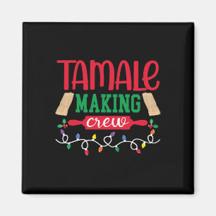 Kerst Tamale maken Crew Mexicaanse eten Familie M Magneet