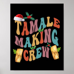 Kerst Tamale maken Crew Mexicaanse eten Familie M Poster