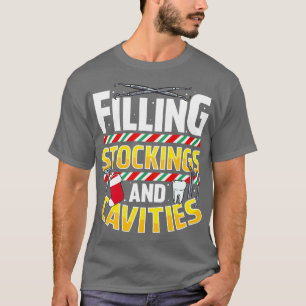 Kerst Tandarts Grappige Humor Gezegden Citaten T-shirt