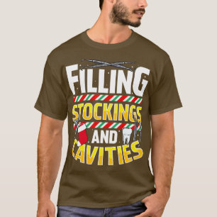 Kerst Tandarts Grappige Humor Gezegden Citaten T-shirt