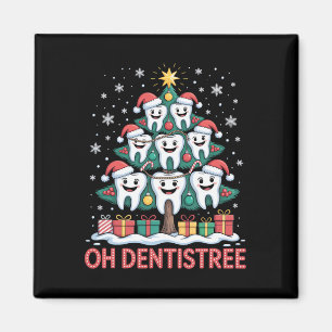 Kerst Tandartsenteam Oh Dentistree Magneet