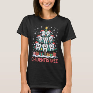 Kerst Tandartsenteam Oh Dentistree T-shirt