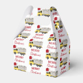 Kerst Tanker Truck Transport Trucks Bedankdoosjes (Achterkant)