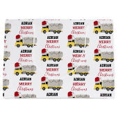 Kerst Tanker Truck Transport Trucks Groot Cadeauzakje (Voorkant)