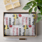 Kerst Tanker Truck Transport Trucks Tissuepapier (Geschenk)