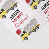 Kerst Tanker Truck Transport Trucks Tissuepapier (Detail)