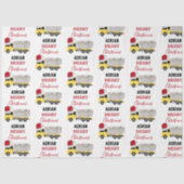 Kerst Tanker Truck Transport Trucks Tissuepapier (Voorkant)