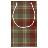 Kerst Tartan Brick Rood Groen ID1141A Klein Cadeauzakje (Achterkant)