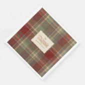Kerst Tartan Brick Rood Groen ID1141A Servet (Hoek)