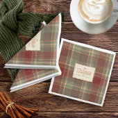 Kerst Tartan Brick Rood Groen ID1141A Servet