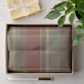 Kerst Tartan Brick Rood Groen ID1141A Tissuepapier (Geschenk)