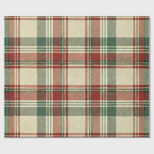 Kerst-Tartan Cadeaupapier