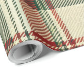 Kerst-Tartan Cadeaupapier (Rol Hoek)