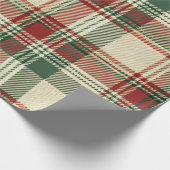 Kerst-Tartan Cadeaupapier (Hoek)