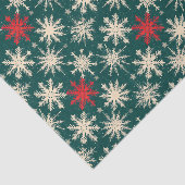 Kerst Tartan en Bomen Naadloos Tissuepapier (Detail)