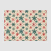 Kerst Tartan en Bomen Naadloos Tissuepapier (Voorkant)