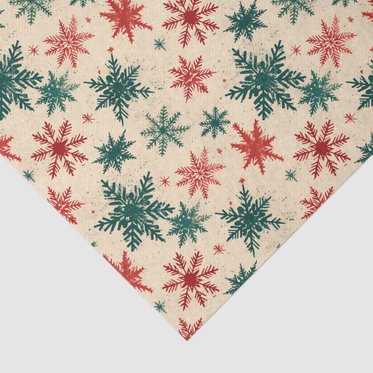 Kerst Tartan en Bomen Naadloos Tissuepapier (Detail)