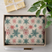 Kerst Tartan en Bomen Naadloos Tissuepapier (Geschenk)