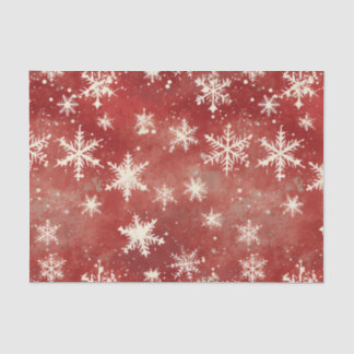 Kerst Tartan en Bomen Naadloos Tissuepapier