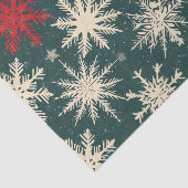 Kerst Tartan en Bomen Naadloos Tissuepapier (Detail)