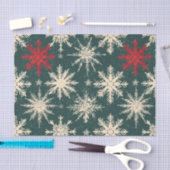 Kerst Tartan en Bomen Naadloos Tissuepapier (Craft)