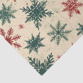 Kerst Tartan en Bomen Naadloos Tissuepapier (Detail)