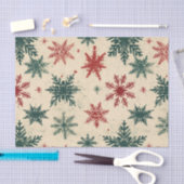 Kerst Tartan en Bomen Naadloos Tissuepapier (Craft)