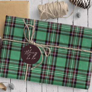Kerst Tartan Groen/Rood ID768 Cadeaupapier