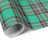 Kerst Tartan Groen/Rood ID768 Cadeaupapier (Rol Hoek)