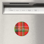 Kerst Tartan Magnet (Insitu (Vaatwasser))