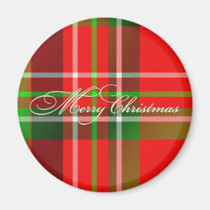 Kerst Tartan Magnet