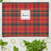 Kerst Tartan Plaid familienaam Theedoek (Gevouwen)