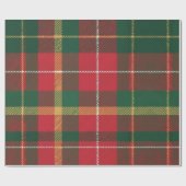Kerst-Tartan Rood en Groen Cadeaupapier (Vlak)