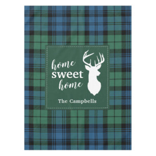 Kerst Tartan Sweet Home Clan Campbell Pset Tafelkleed